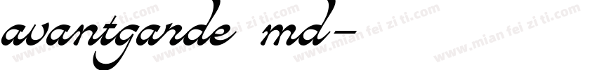 avantgarde md字体转换